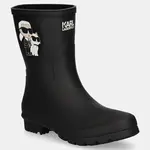 Holínky Karl Lagerfeld KALOSH dámské, černá barva, KL47073T