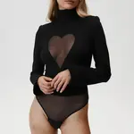 Body Undress Code Heart Out Bodysuit černá barva, 840
