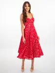 Edoti MARILYN midi dress with flowers DL