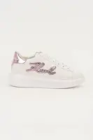 Kožené tenisky Karl Lagerfeld KAPRI dámské, bílá barva, KL62511A