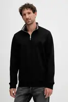 Mikina BOSS H-Stimmann 109 pánská, černá barva, hladká, 50543887