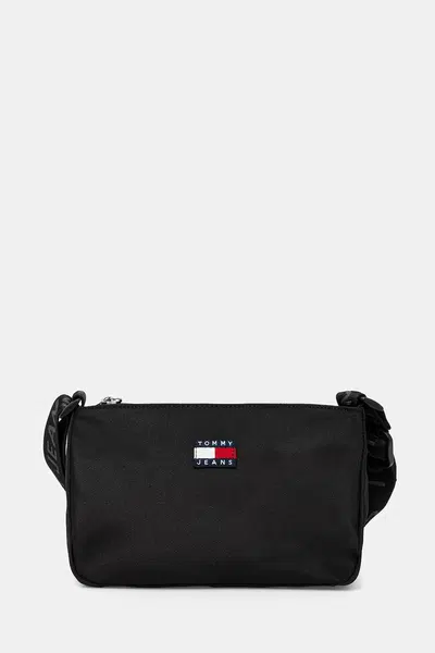 Kabelka Tommy Jeans černá barva, AW0AW17544