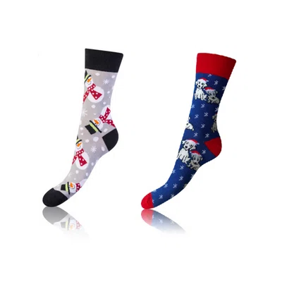Bellinda
CRAZY SOCKS 2x - Cheerful Socks 2 Pairs - Grey - Blue