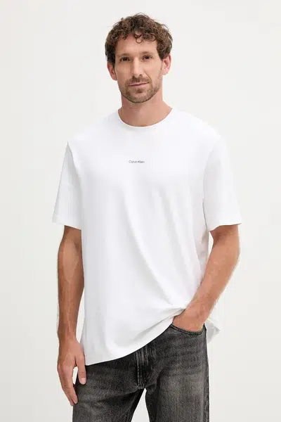 Tričko Calvin Klein pánské, bílá barva, LV04LC241G