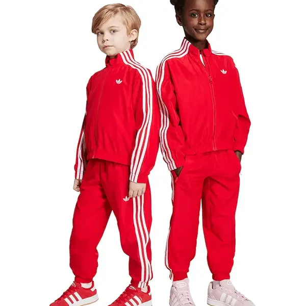 Dětská tepláková souprava adidas Originals červená barva, KC5052
