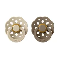 Bibs Boheme přírodní kaučuk 2ks vanilla dark oak