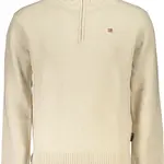 NAPAPIJRI MEN'S BEIGE SWEATER