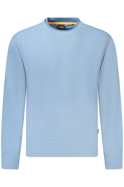 BOSS SWEATSHIRT WITHOUT ZIP MEN BLUE