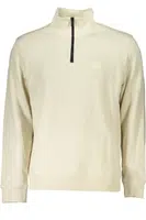 HUGO BOSS MEN'S BEIGE ZIP SWEATSHIRT