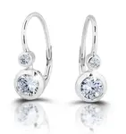 Modesi Stříbrné visací náušnice s kubickými zirkony M02421