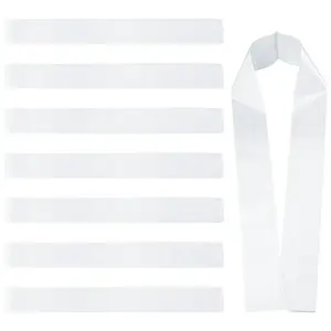 8Pcs Blank Satin Sashs