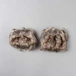 Women Velvet Cuffs Oversleeve Arm Gloves