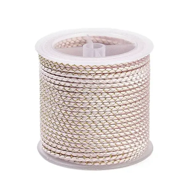 11M Polyester Braided Cord with Cotton Core & Metallic Thread