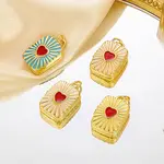 Brass Enamel Locket Pendants