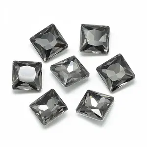Pointed Back Glass Rhinestone Cabochons
