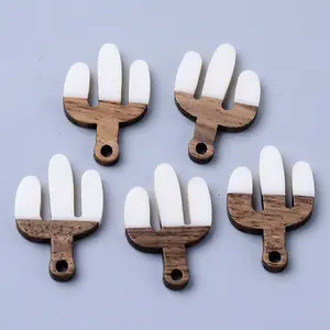 Resin & Walnut Wood Pendants