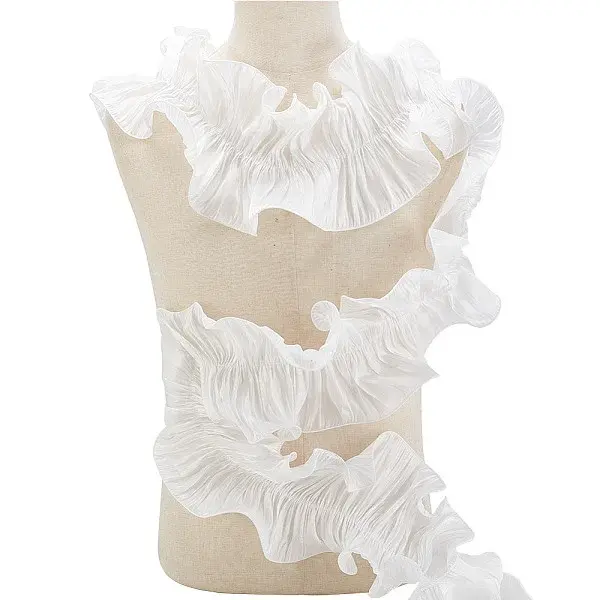 Polyester Organza Wavy Lace