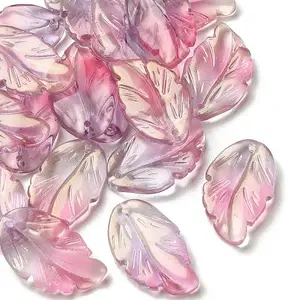 10Pcs Handmade Transparent Czech Lampwork Pendants