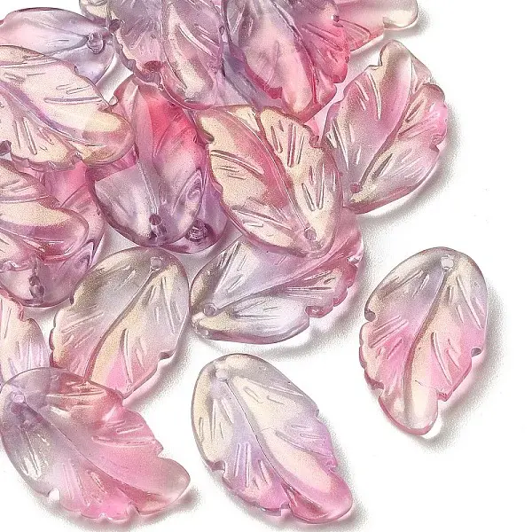 10Pcs Handmade Transparent Czech Lampwork Pendants