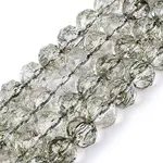 Crackle Transparent Glass Beads Strands