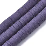 Flat Round Handmade Polymer Clay Beads