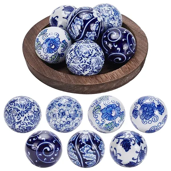 10Pcs Handmade Porcelain Beads