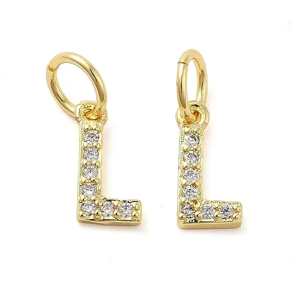 Brass Micro Pave Cubic Zirconia Pendants