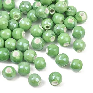Glazed Porcelain Round Beads