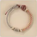 Hand-knitted Polyester and Wax Cope Braided Bracelets for Men Women