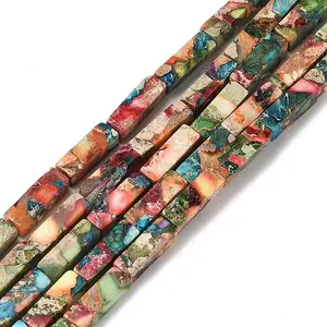 Dyed Natural Imperial Jasper Beads Strands