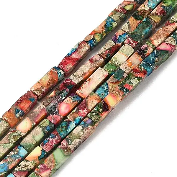 Dyed Natural Imperial Jasper Beads Strands