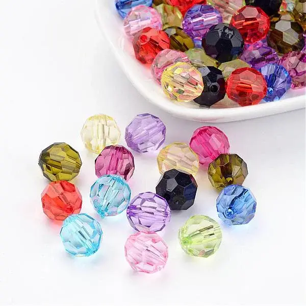 Mixed Transparent Acrylic Beads