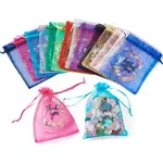 28Pcs 14 Colors Organza Drawstring Bags