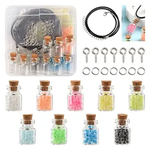 DIY Wishing Bottle Pendant Necklace Making Kit
