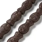 Fish Dyed Natural Lava Rock Beads Strands
