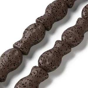 Fish Dyed Natural Lava Rock Beads Strands