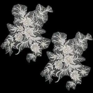 Polyester Acrylic Rhinestones Applique embroidery ABS Sequins