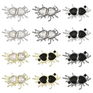 12Pcs 6 Styles Alloy Connector Charms
