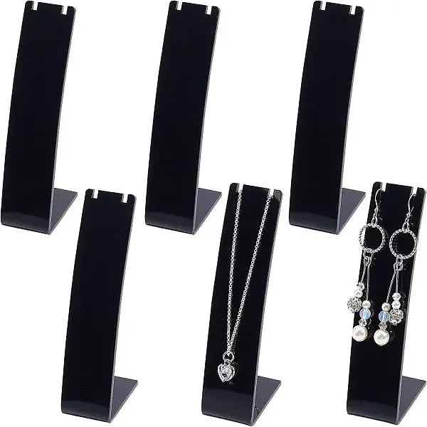 Opaque Acrylic Necklace Display Stands