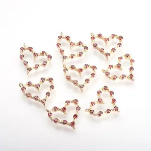 Brass Cubic Zirconia Charms