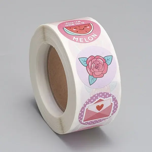 Self-Adhesive Kraft Paper Gift Tag Stickers