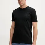 Bavlněné tričko Alpha Industries Coach T BE černá barva, s potiskem, 156538