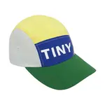 Dětská baseballová čepice Tinycottons COLOR BLOCK CAP zelená barva, s potiskem, SS25-423