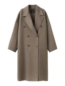 MANGO Prechodný kabát 'PICAROL'  hnedá melírovaná