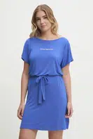 Šaty Emporio Armani Underwear fialová barva, mini, EW000783 AF12192