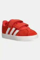 Dětské semišové sneakers boty adidas VL COURT 3.0 oranžová barva, JH6307