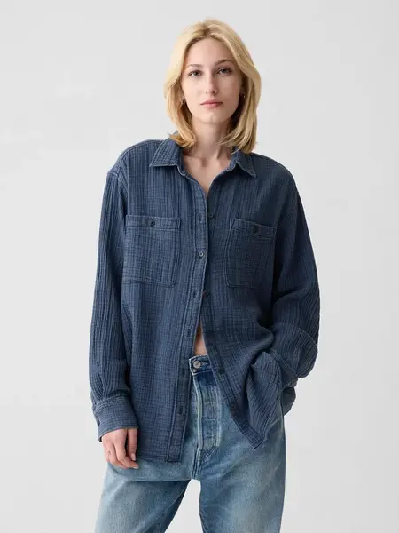 GAP Dámská Mušelínová košile oversize 892221-00 Velikost: L