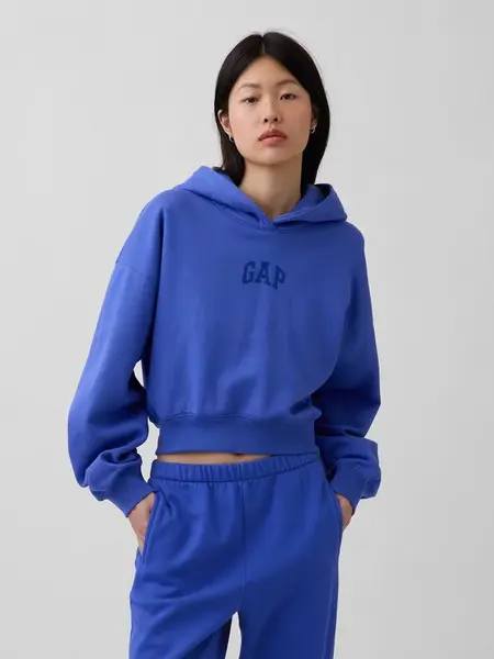 GAP Oversize Crop Mikina s VintageSoft Logom
