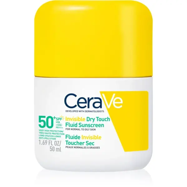 CeraVe Invisible Dry Touch Fluid SPF 50+ ochranný fluid so zmatňujúcim efektom SPF 50+ 50 ml