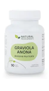 Natural Medicaments Graviola anona (Annona muricata) 90 kapslí